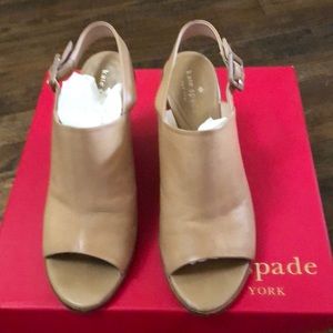 Kate spade tan nilena wedge